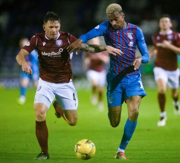 Little in action against Inverness earlier in the season.