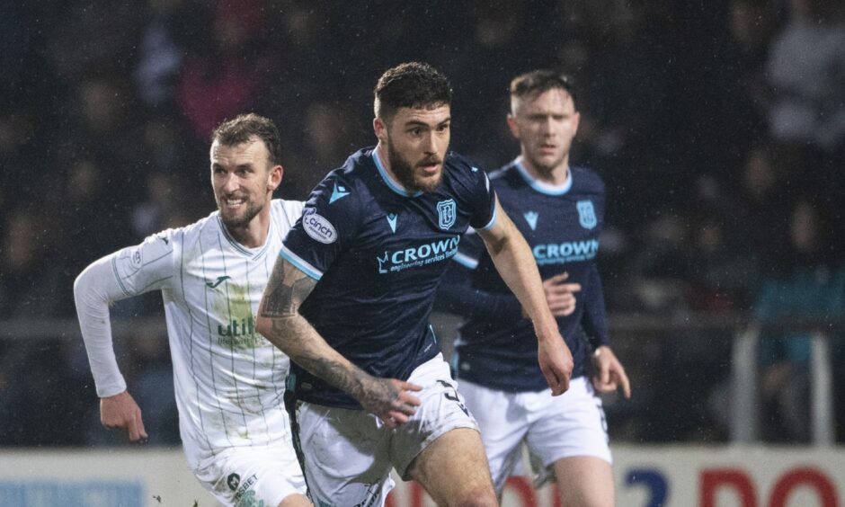 Ryan Sweeney won Dundee's Player of the Year and Players' Player of the Year awards.