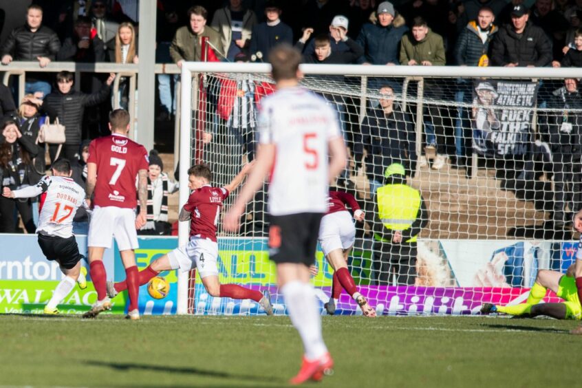 Ricky Little made a crucial block to deny Graham Dorrans, moments before Arbroath went up the other end and scored.