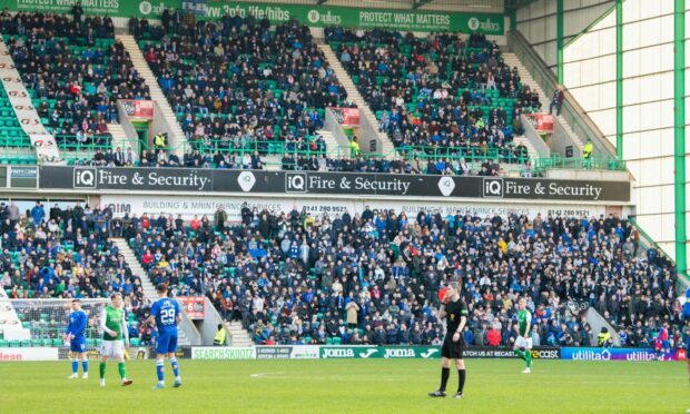 St Johnstone will bring a big support to Easter Road. Image: SNS.
