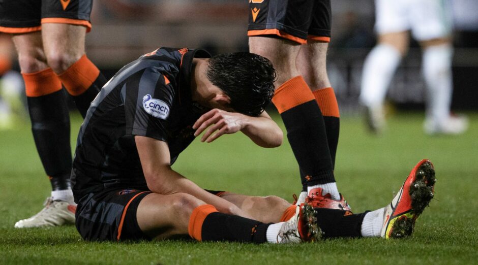 Ian Harkes came off injured in the Celtic defeat