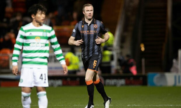 Kevin McDonald in action against Celtic. Image: SNS