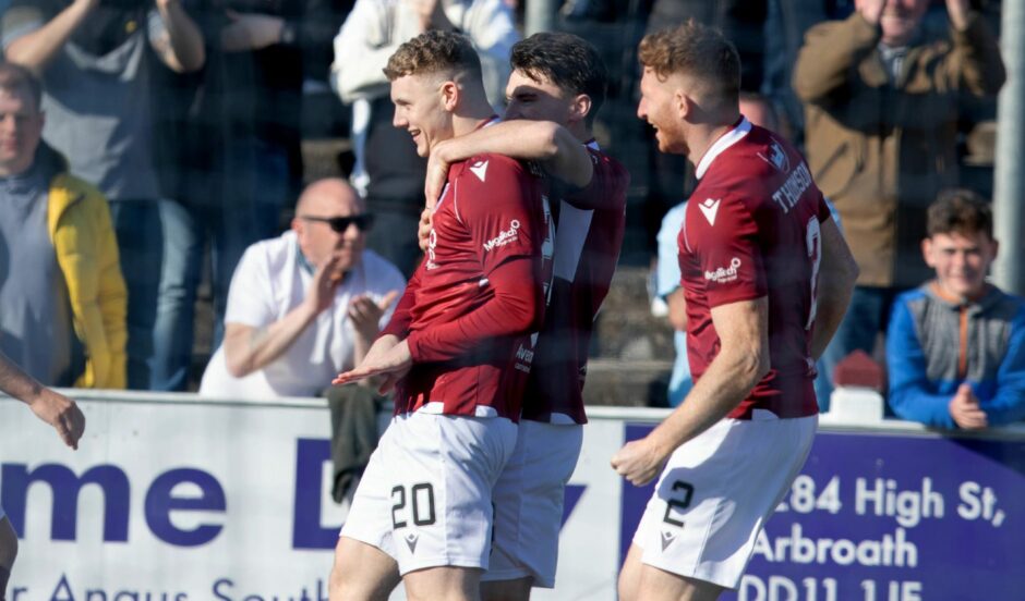 Arbroath showed great fighting spirit after going two goals down.