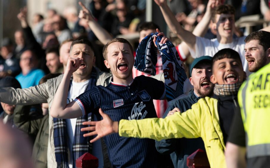 Raith Rovers fans were celebrating when their side went 3-1 up - but the smiles were soon wiped off their faces.