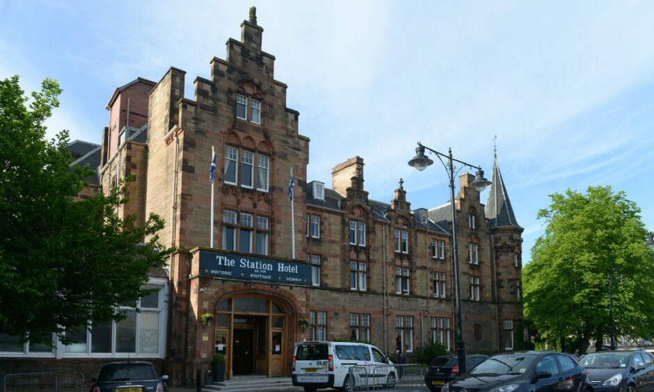 Photo shows the Station Hotel, Perth.