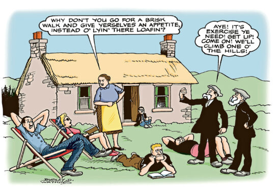 The Broons at the but 'n' ben. Supplied by the Sunday Post.