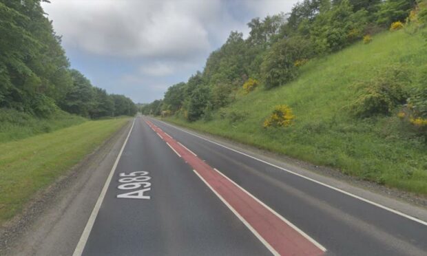 The accident happened on the A985 near Cairneyhill, Dunfermline on Saturday night