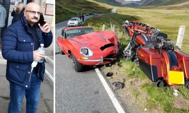 Bhupinder Lalli caused the crash which left the Jaguar E-Type wrecked.