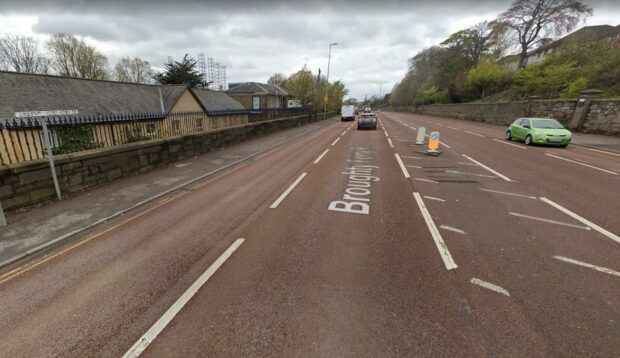 The crash happened on Broughty Ferry Road.