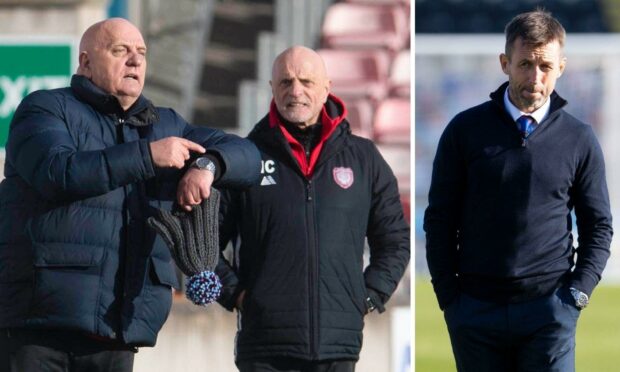 Dick and Ian Campbell has rubbished comments made by Neil McCann where he said the pressure is on Arbroath.