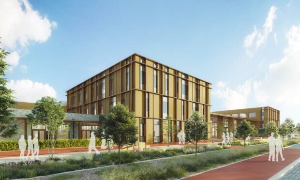 Artists impressions of Dunfermline Learning Campus.