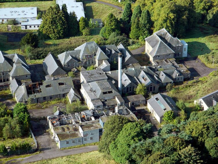 Strathmartine Hospital aerial view