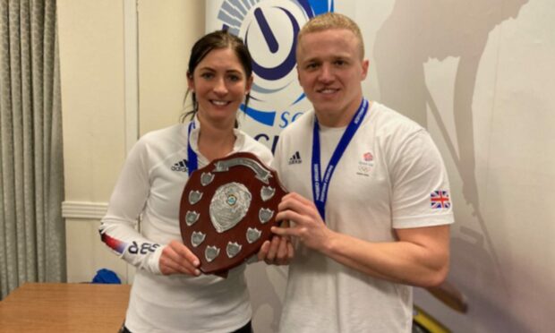 Eve Muirhead and Bobby Lammie are Scottish Mixed Doubles champions.