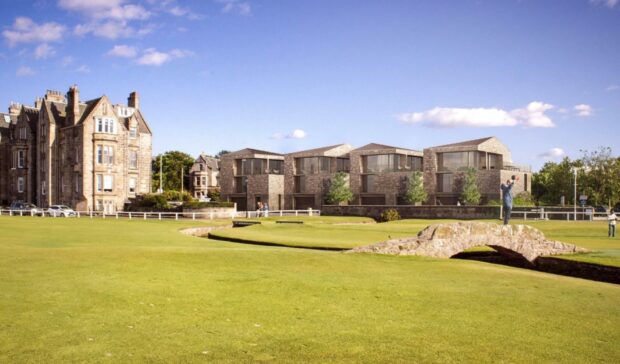 How the four luxury homes overlooking the Old Course will look. Image: Iceni Projects.