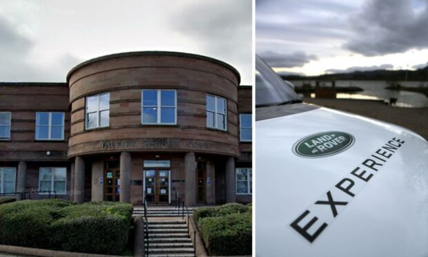 Mowatt was jailed at Falkirk Sheriff Court for his raid on the Land Rover Experience in Perthshire.