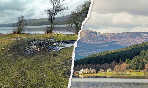A negative and positive image of tourism in Perthshire.