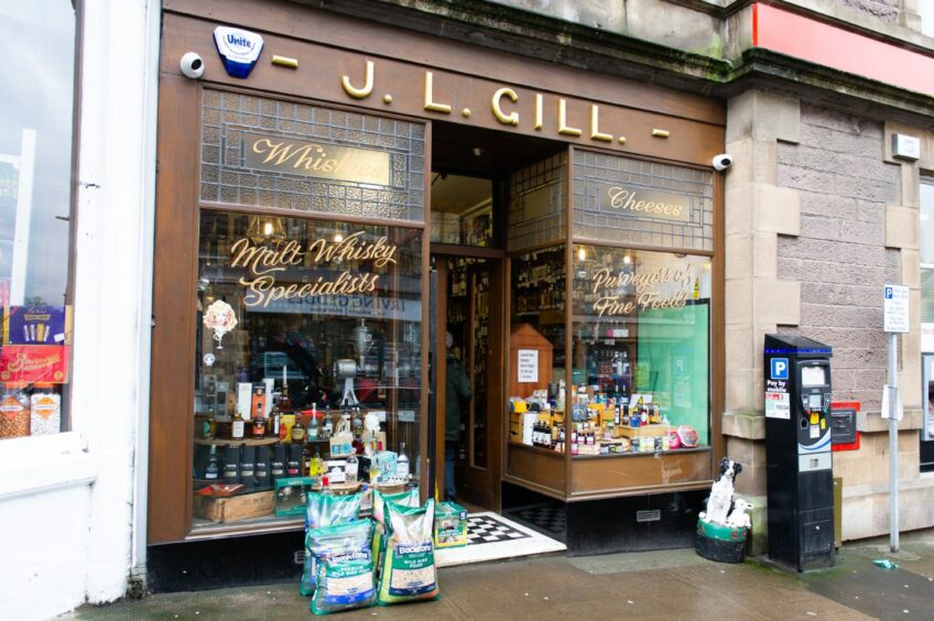 The well-known JL Gill store in Crieff