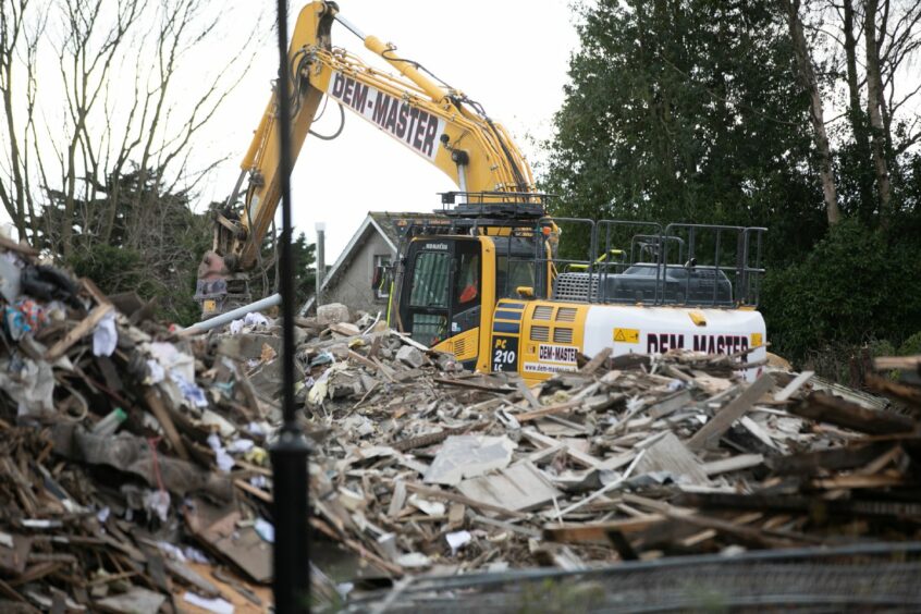 Demolition of the former Cambustay Hotel