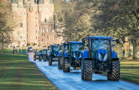 Farmers often use tractor runs as a means of raising funds for charity.