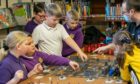 Children at one of Dundee's board game clubs