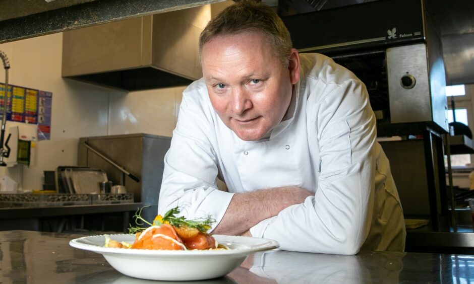 Steven Gilroy in The Blairgowrie Golf Club kitchen.