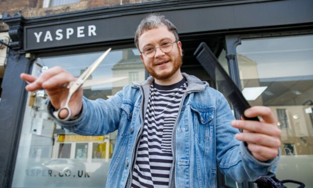 James Calderwood will cut hair for 24 hours.