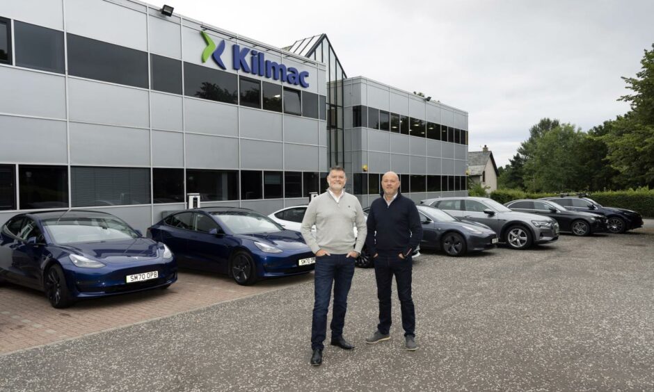 Athole McDonald and Richard Kilcullen at the Kilmac headquarters in Dundee.