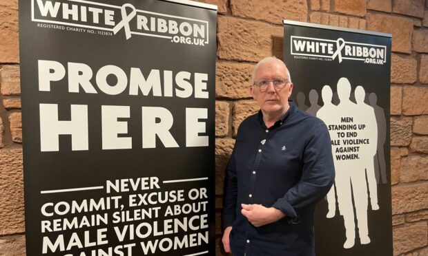 The Rev. Dr Martin Fair has organised a White Ribbon campaign event at Gayfield Park in Arbroath.