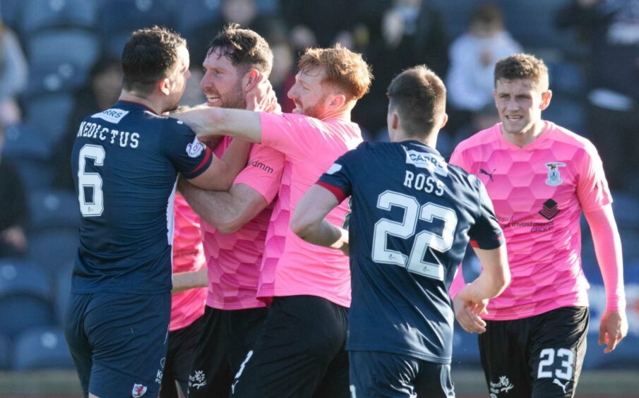 Tensions boil over in the recent game against Inverness. Raith were leading 2-1, before a late collapse saw them lose 3-2.