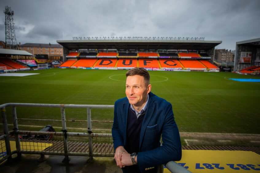 Dundee United academy chief Andy Goldie at Tannadice.