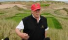 Donald Trump visited the site of his new golf course on  Aberdeen's coast in 2009.