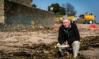 Broughty Ferry councillor Craig Duncan on Broughty Ferry beach.