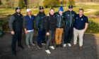 Mike Pappas, Bruce Chim, Chris Cole, Sean Sutherland, Don Snyder, Luke Cyr and Neil Ryan at the Duke's Course, near St Andrews
