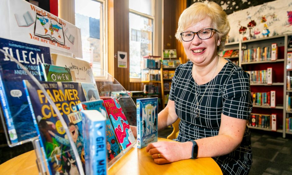 Pauline Smeaton with some of her best books for children.