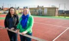 Tara Macdonald and Victoria White of Pittenweem Tennis Club are delighted a fundraising drive netted £60,000.