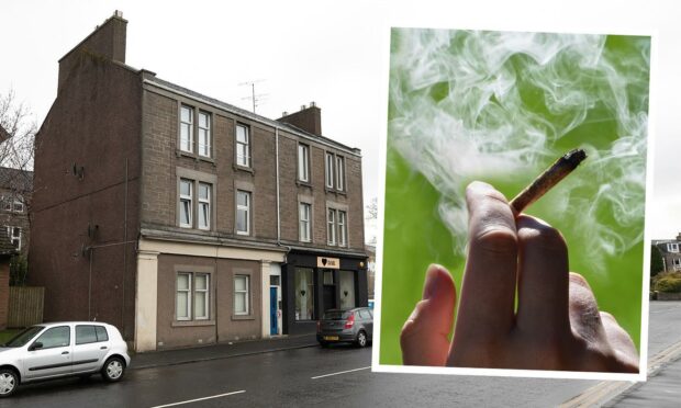 Residents of Logie Street complained about second-hand cannabis smoke.