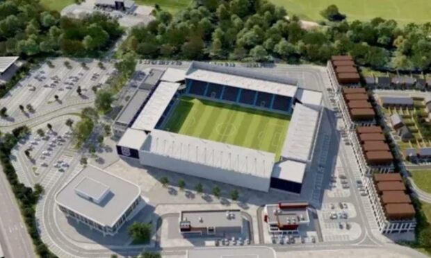 How Dundee's stadium project at Camperdown Park could look.