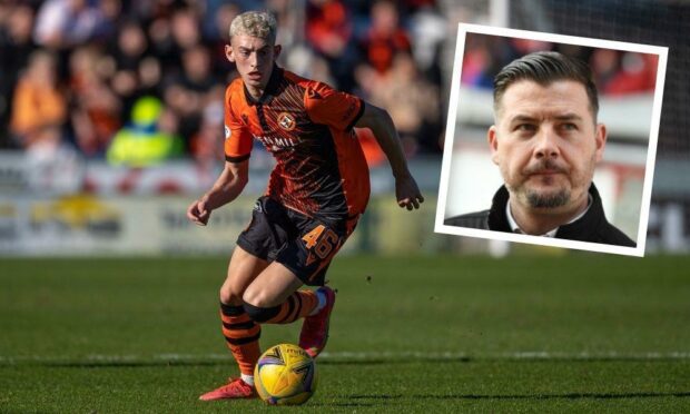 Miller Thomson's Dundee United debut lasted just 45 minutes against St Mirren - but Tam Courts knows he will bounce back