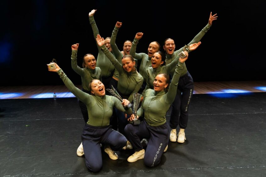 St John's pupils celebrate their wins in contemporary and street dance. All pictures supplied by Bob Pack.