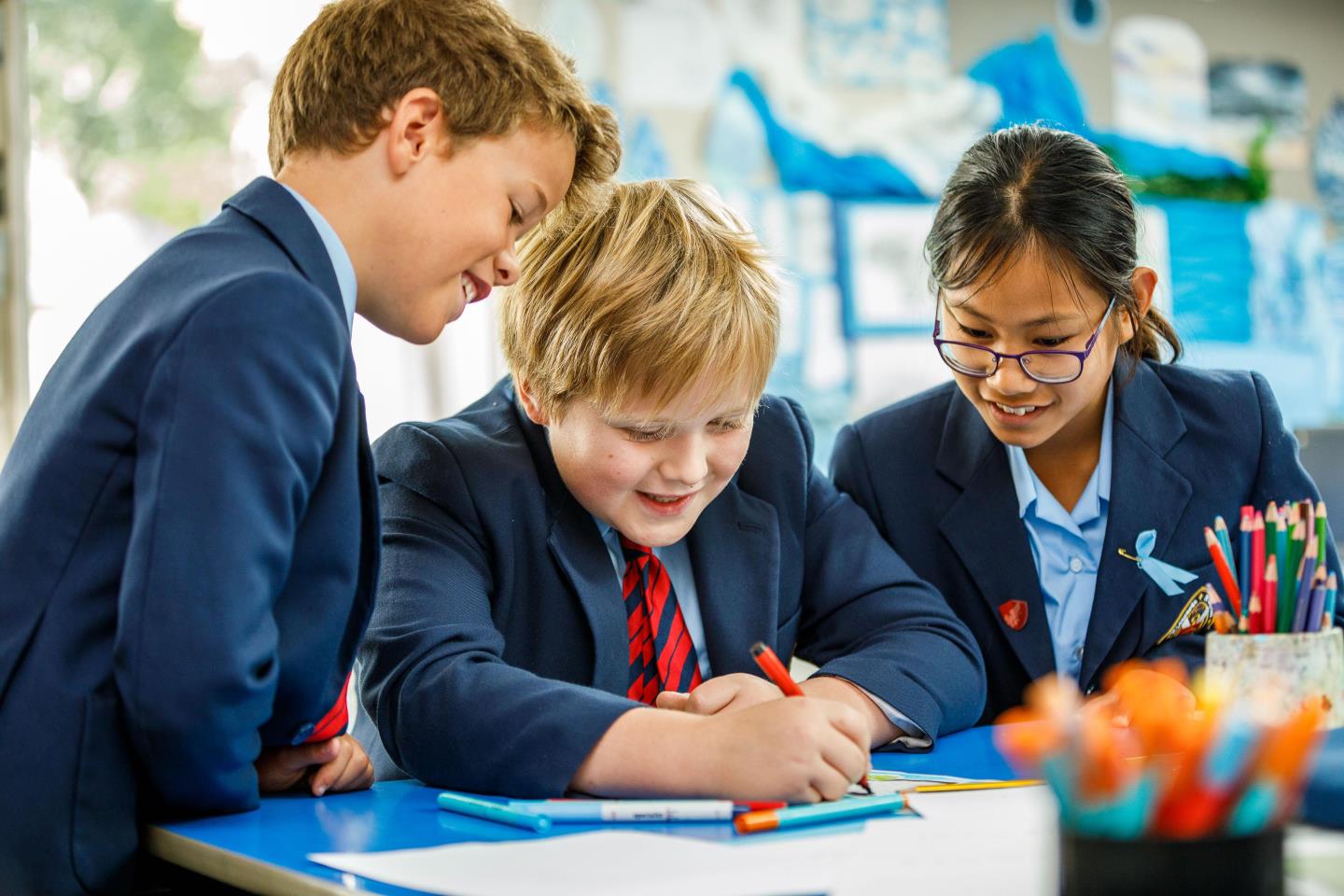 students in a classroom