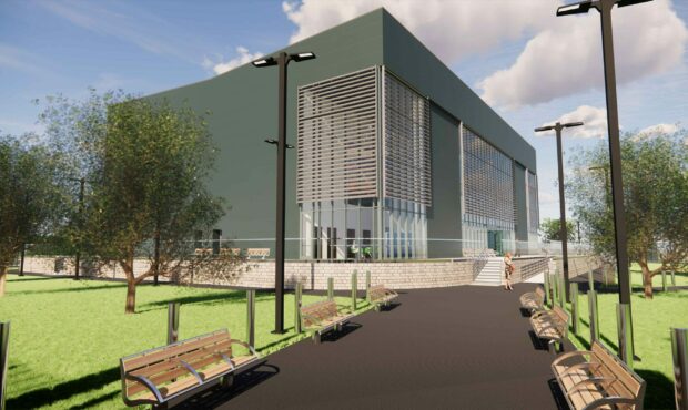 An artists impression of the proposed new Perth £15m SSEN office.