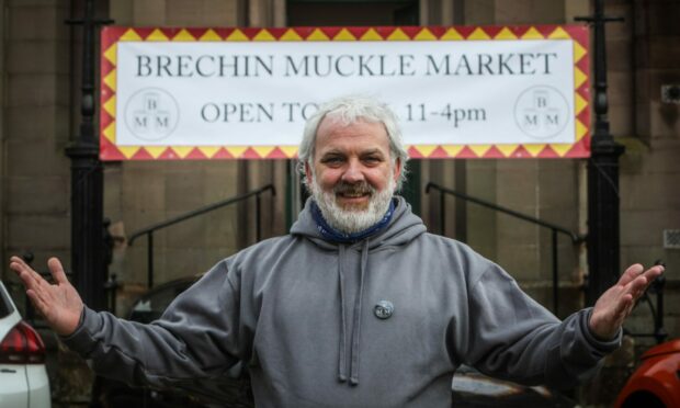 Glen Grant, organiser of the Brechin Muckle Market.