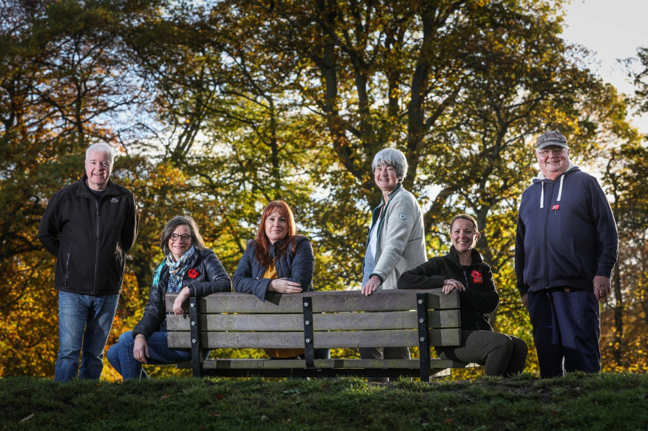 Derek Harper, Norma Lyall, Eleanor Mitchell, Rachel Benvie, Ann-Marie Black and Eric Gray of the Brechin tourism steering group. Pic: Mhairi Edwards/DCT Media.
