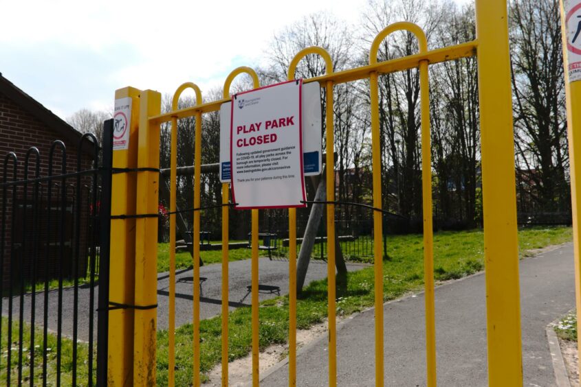 a closed playpark