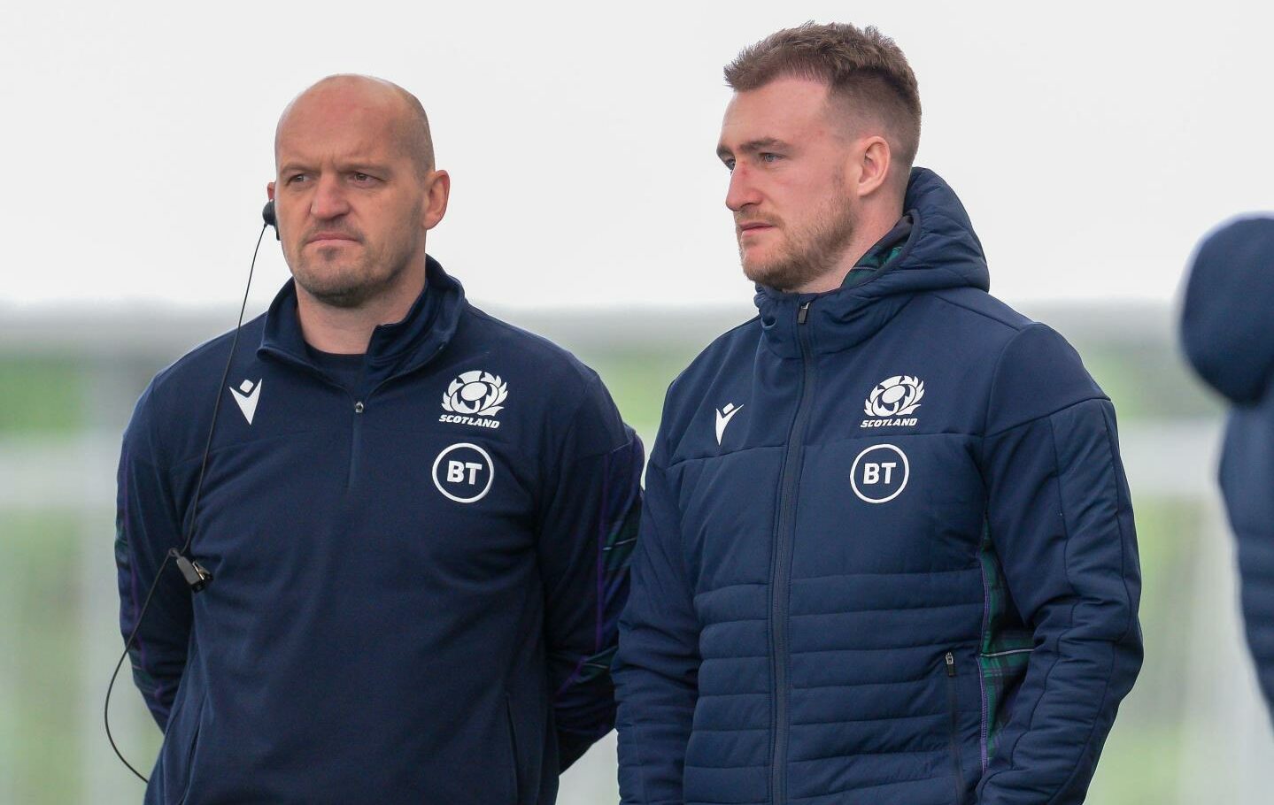 Scotland head coach Gregor Townsend (left) and captain Stuart Hogg.