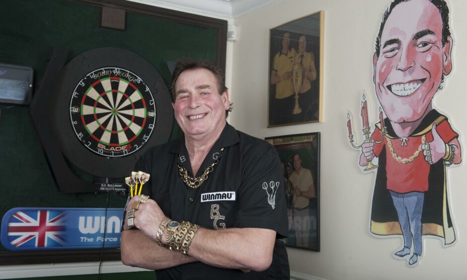 Bobby George is a friend of Jocky Wilson and coming to Kirkcaldy