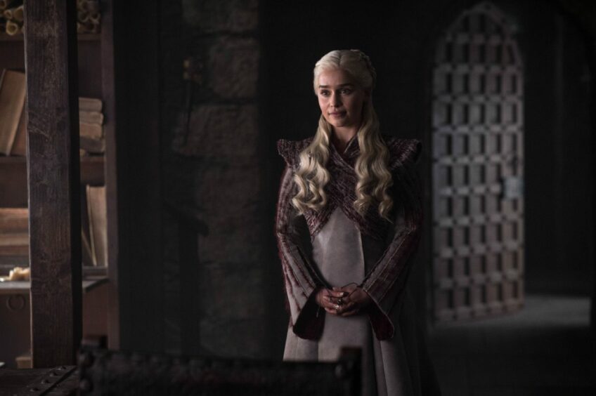 Emilia Clarke as Daenerys Targaryen in the HBO series Game of Thrones.