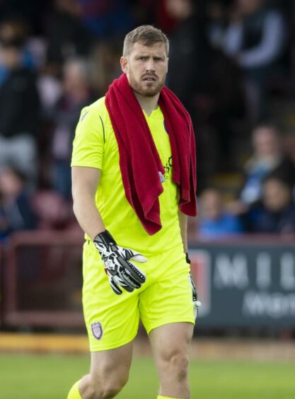 Arbroath goalkeeper Derek Gaston recently signed a new deal with the club.