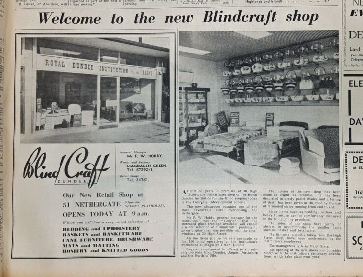 Blindcraft launches its new retail shop at Dundee's Nethergate