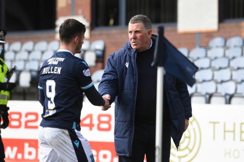 Dundee boss Mark McGhee at full-time after the weekend draw with Aberdeen.